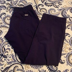 Figs scrubs Livingston small petite purple pants